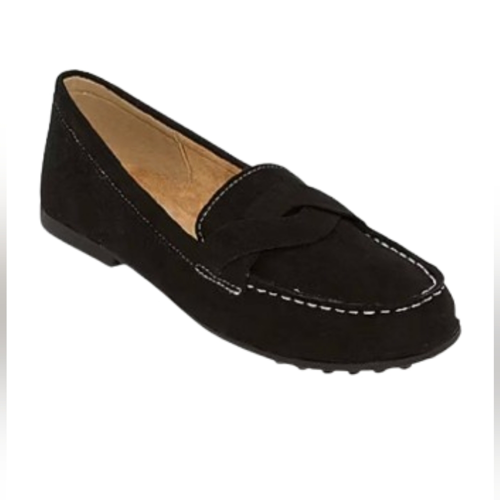 St. John's Bay Comox Black Loafers Sz 8